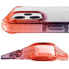 Coque rigide ITSKINS SUPREME PRISM Apple iPhone 12/12 PRO Orange (Coral-Noir)