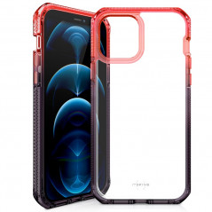 Coque rigide ITSKINS SUPREME PRISM Apple iPhone 12/12 PRO Orange (Coral-Noir)