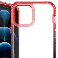 Coque rigide ITSKINS SUPREME PRISM Apple iPhone 12/12 PRO Orange (Coral-Noir)