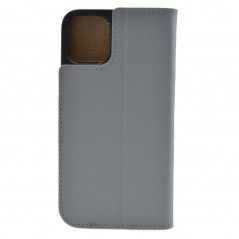 Etui cuir Mike Galeli MARC Series Apple iPhone 12/12 PRO Gris