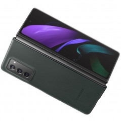 Coque cuir Samsung EF-VF916 Leather Samsung Galaxy Z Fold2 (5G) Vert