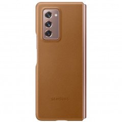 Coque cuir Samsung EF-VF916 Leather Samsung Galaxy Z Fold2 (5G) Marron