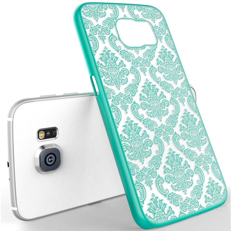 Coque rigide DAMASK FLORA Samsung Galaxy S6 Edge