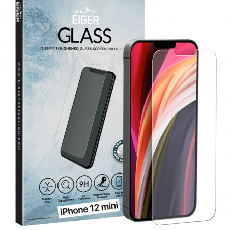 Eiger - iPhone 12 Mini Protection écran 2.5D GLASS
