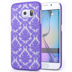 Coque DAMASK FLORA Samsung Galaxy S6 Edge Violet