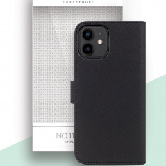 Etui folio FORTYFOUR No.11 Apple iPhone 12 Mini Noir