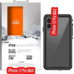 Eiger - iPhone 12 PRO MAX Coque AVALANCHE Noir