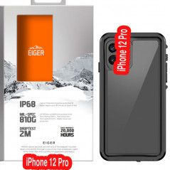 Eiger - iPhone 12 PRO Coque AVALANCHE Noir