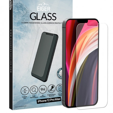Eiger - iPhone 12 PRO MAX Protection écran 2.5D GLASS