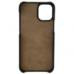 Coque cuir Mike Galeli LENNY Series Apple iPhone 12 Mini Noir