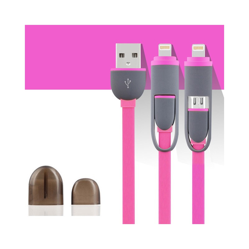 Câble USB 2-en-1 Lightning-microUSB