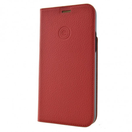 Etui cuir Mike Galeli MARC Series Apple iPhone 12 PRO MAX Rouge