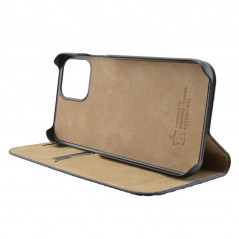 Etui cuir Mike Galeli ENZO Series Apple iPhone 12 Mini Noir