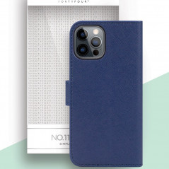 Etui folio FORTYFOUR No.11 Apple iPhone 12 PRO MAX Bleu