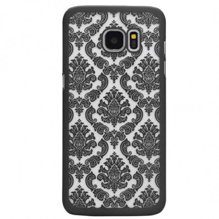 Coque rigide DAMASK FLORA Samsung Galaxy S7 Noir