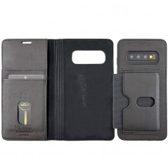Uunique – Galaxy S10 Etui 2in1 Wallet Noir