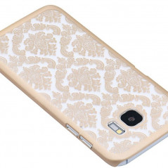 Coque rigide DAMASK FLORA Samsung Galaxy S7 Edge Or