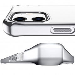 Coque rigide ITSKINS HYBRID GLASS Apple iPhone 12 Mini Argent