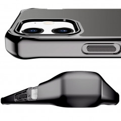 Coque rigide ITSKINS HYBRID GLASS Apple iPhone 12 Mini Gris