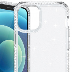 Coque rigide ITSKINS HYBRID SPARK Apple iPhone 12 Mini Clair (Transparente)