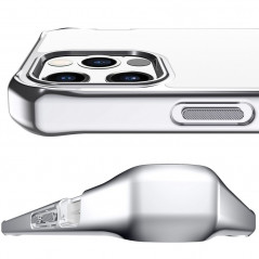 Coque rigide ITSKINS HYBRID GLASS Apple iPhone 12 PRO MAX Argent