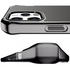 Coque rigide ITSKINS HYBRID GLASS Apple iPhone 12 PRO MAX Gris