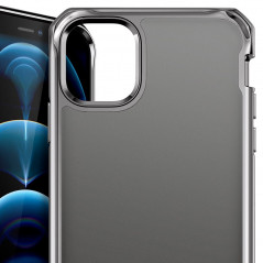 Coque rigide ITSKINS HYBRID GLASS Apple iPhone 12 PRO MAX Gris