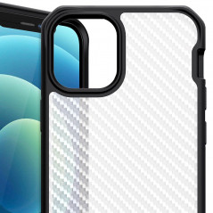 Coque rigide ITSKINS HYBRID TEX Apple iPhone 12 Mini Noir