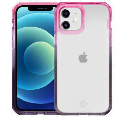 Coque rigide ITSKINS SUPREME PRISM Apple iPhone 12 Mini Rose (light pink and grey)