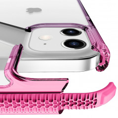 Coque rigide ITSKINS SUPREME PRISM Apple iPhone 12 Mini Rose (light pink and grey)