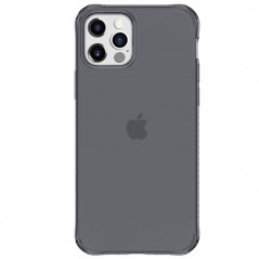 Coque souple ITSKINS NANO GEL DUO Apple iPhone 12 PRO MAX Noir-Clair (Transparente)