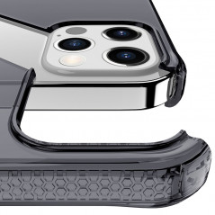 Coque souple ITSKINS NANO GEL DUO Apple iPhone 12 PRO MAX Noir-Clair (Transparente)