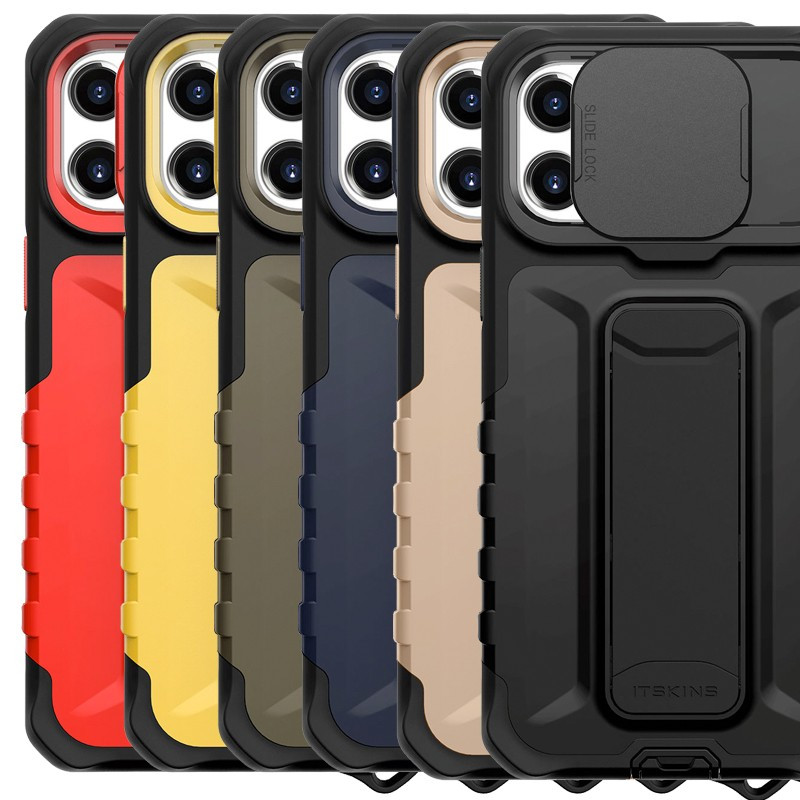 Coque antichoc ITSKINS SLIDELOCK STAND Apple iPhone 12 PRO MAX