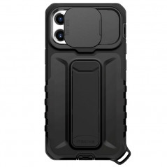 Coque antichoc ITSKINS SLIDELOCK STAND Apple iPhone 12 PRO MAX Noir
