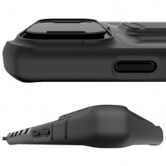 Coque antichoc ITSKINS SLIDELOCK STAND Apple iPhone 12 PRO MAX Noir