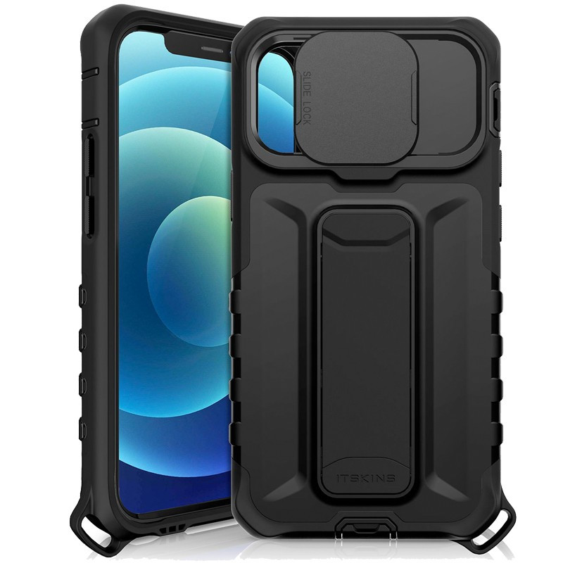 Itskins – iPhone 12 PRO MAX Coque SLIDELOCK STAND