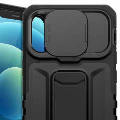 Coque antichoc ITSKINS SLIDELOCK STAND Apple iPhone 12 PRO MAX Noir