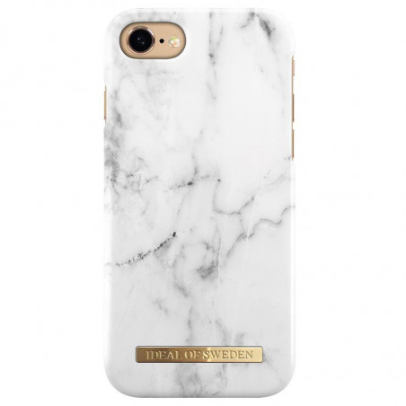 Coque rigide iDeal of Sweden Marble Serie Apple iPhone 7/8/6S/6/SE 2020 Blanc