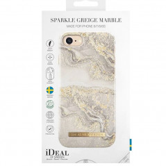 iDeal of Sweden – iPhone SE 2020/8/7/6S/6 Coque Sparkle Greige Marble