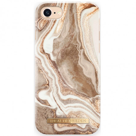 Coque rigide iDeal of Sweden Golden Marble Series Apple iPhone 7/8/6S/6/SE 2020 Or (Golden Sand Marble)