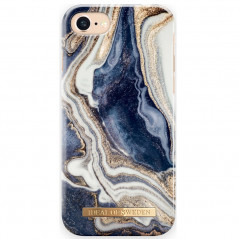 Coque rigide iDeal of Sweden Golden Marble Series Apple iPhone 7/8/6S/6/SE 2020 Bleu (Golden Indigo Marble)