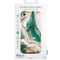 Coque rigide iDeal of Sweden Golden Marble Series Apple iPhone 7/8/6S/6/SE 2020 Vert (Golden Jade Marble)