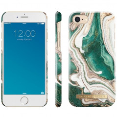 Coque rigide iDeal of Sweden Golden Marble Series Apple iPhone 7/8/6S/6/SE 2020 Vert (Golden Jade Marble)