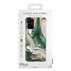 Coque rigide iDeal of Sweden Golden Marble Series Samsung Galaxy S20 (5G) Plus Vert (Golden Jade)
