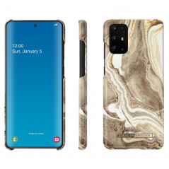 Coque rigide iDeal of Sweden Golden Marble Series Samsung Galaxy S20 (5G) Plus Or (Golden Sand)