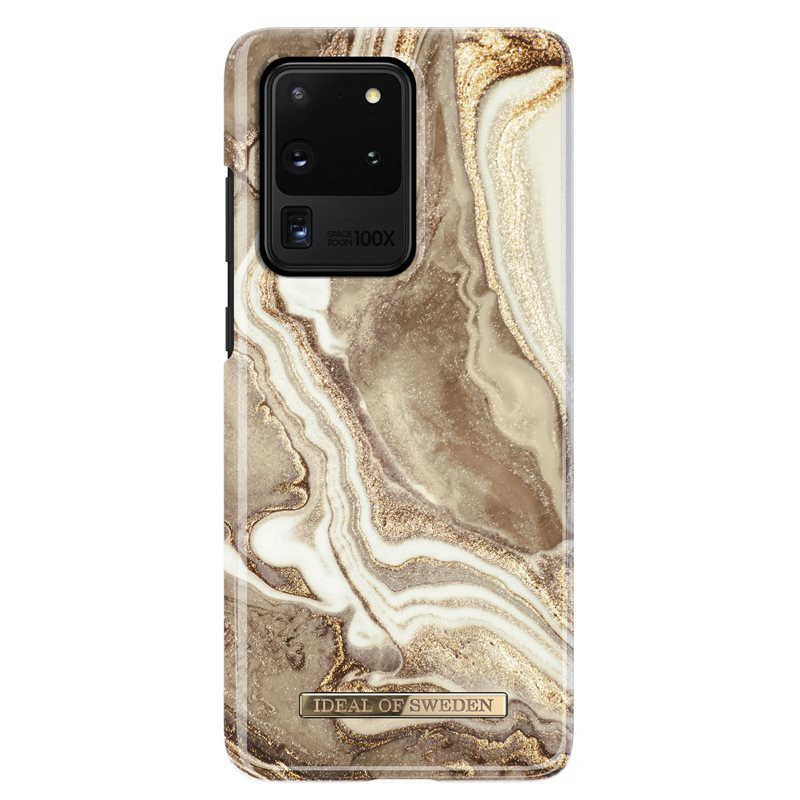 iDeal of Sweden - Galaxy S20 Ultra 5G Coque rigide Golden Marble