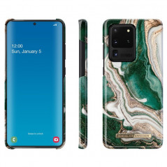 Coque rigide iDeal of Sweden Golden Marble Series Samsung Galaxy S20 Ultra 5G Vert (Golden Jade)