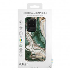 Coque rigide iDeal of Sweden Golden Marble Series Samsung Galaxy S20 Ultra 5G Vert (Golden Jade)