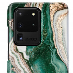 Coque rigide iDeal of Sweden Golden Marble Series Samsung Galaxy S20 Ultra 5G Vert (Golden Jade)