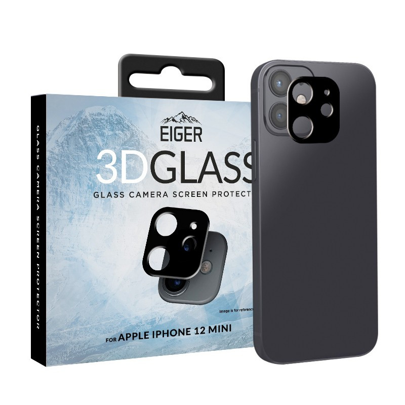 Eiger - iPhone 12 Mini Protection camera 3D GLASS Eiger - iPhone 12 Mini Protection camera 3D GLASS